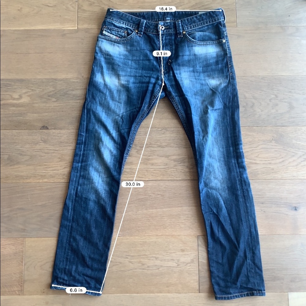 DIESEL Thavar Slim Skinny 0831Q Blue Jeans 32/30